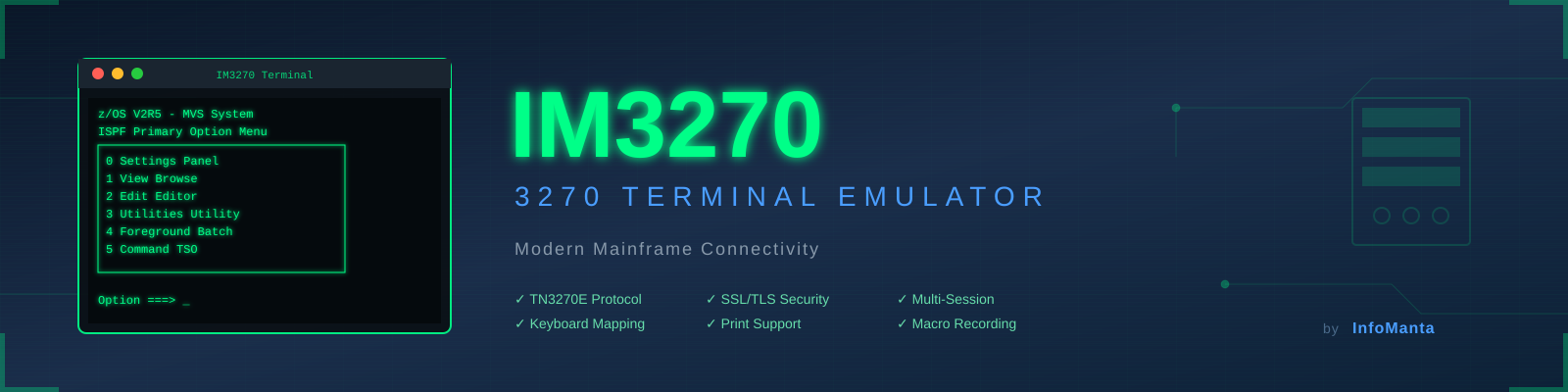 IM3270 Terminal Emulator Screenshot